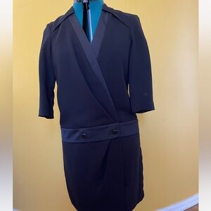 THE KOOPLES PARIS BLACK HIP BANDED DRESS,M. Purchased in Paris, like new.